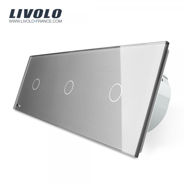 Livolo Verre Touch Interrupteur comm Interrupteur on//off vl-c701-15 Gris