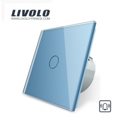 Livolo glasblende 1 fois vl-c1-11 Blanc Touch Interrupteur 1 Voie Gang Interrupteur