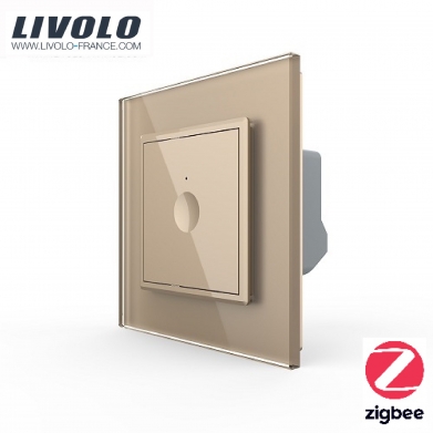 Interrupteur à impulsion Zigbee 1 bouton /1 voie - Livolo France