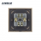 Interrupteur à bouton-poussoir électrique haute puissance Livolo EU standard 20A