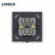 Interrupteur à bouton-poussoir électrique haute puissance Livolo EU standard 20A blanc