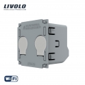 Interrupteur tactile WIFI/2 boutons/1 voie Ligne neutre et en direct
