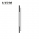 Plaque combinaison 1 bouton+1 bouton+1 bouton+ 1 Prise Gris