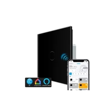 Interrupteur tactile Smart Home EC   - 1 bouton - Nouveau protocole EC-Control