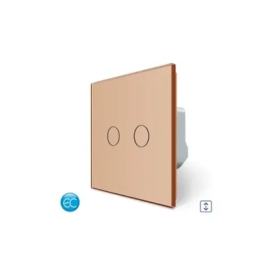 Interrupteur tactile Smart Home - 1 bouton - Nouveau protocole EC-SMART