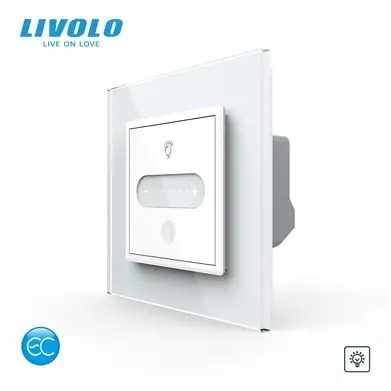 Interrupteur tactile Smart Home - 1 bouton - Nouveau protocole EC-SMART