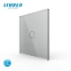 Interrupteur tactile Smart Home - 1 bouton - Nouveau protocole EC-SMART