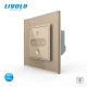 Interrupteur tactile Smart Home - 1 bouton - Nouveau protocole EC-SMART