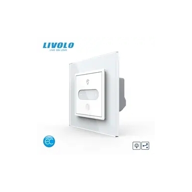 Interrupteur tactile Smart Home - 1 bouton - Nouveau protocole EC-SMART