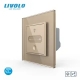 Interrupteur tactile Smart Home - 1 bouton - Nouveau protocole EC-SMART