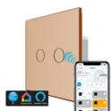 Interrupteur tactile Smart Home - 1 bouton - Nouveau protocole EC-SMART