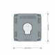 Interrupteur tactile Smart Home - 1 bouton - Nouveau protocole EC-SMART