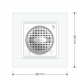 Enceinte Bluetooth Livolo verre blanc