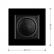 Enceinte Bluetooth Livolo verre blanc