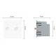 Interrupteur tactile Smart Home - 1 bouton - Nouveau protocole EC-SMART