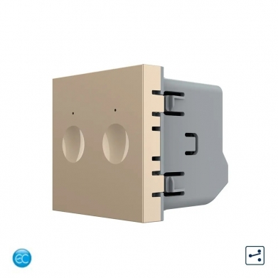 Interrupteur tactile Smart Home - 1 bouton - Nouveau protocole EC-SMART