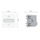 Interrupteur tactile Smart Home - 1 bouton - Nouveau protocole EC-SMART