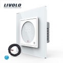 Thermostat avec fil externe Blanc