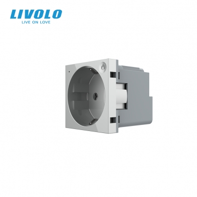 Prise tactile connect&eacute;e &ndash; verre tremp&eacute; &ndash; LIVOLO &ndash; design premium blanche