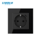 Prise murale avec USB – verre trempé – LIVOLO – design premium