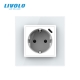 Prise murale avec USB – verre trempé – LIVOLO – design premium