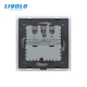 Prise murale avec USB – verre trempé blanc – LIVOLO – design premium