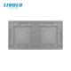 Plaque 2 boutons 1+1 - Livolo
