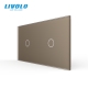 Plaque 2 boutons 1+1 - Livolo