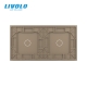 Plaque 2 boutons 1+1 - Livolo