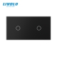 Plaque 2 boutons 1+1 - Livolo