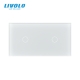 Plaque 2 boutons 1+1 - Livolo