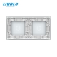 Plaque 2 boutons 1+1 - Livolo