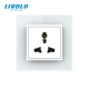 Prise universelle internationale LIVOLO 12-en-1 en verre – compatible EU US UK – 16A