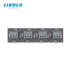 Interrupteur 4 boutons 1 + 1 + 1 + 1 / 4x1 voie