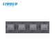 Interrupteur 4 boutons 1 + 1 + 1 + 1 / 4x1 voie