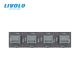 Interrupteur 4 boutons 1 + 1 + 1 + 1 / 4x1 voie