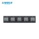 Interrupteur 4 boutons 1 + 1 + 1 + 1 / 4x1 voie