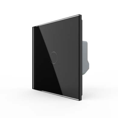 Interrupteur tactile Livolo noir brillant