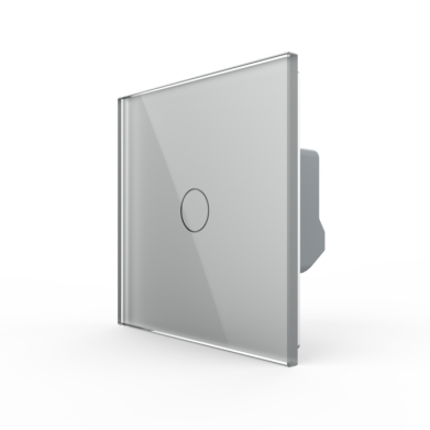 Interrupteur tactile Livolo gris brillant