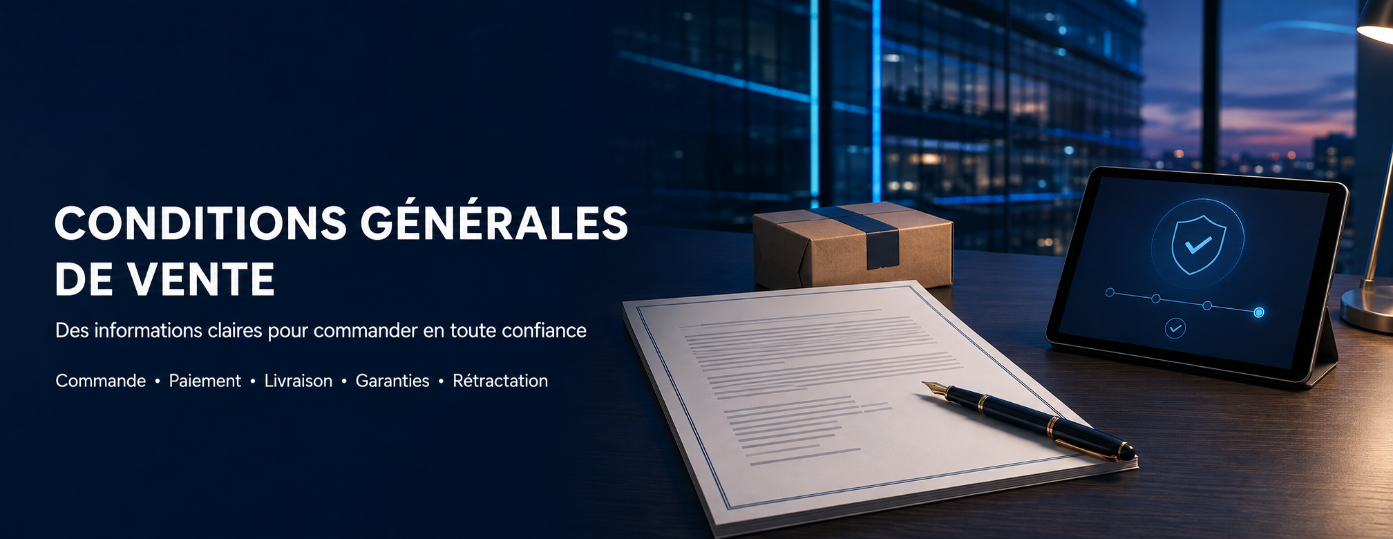 Conditions générales de vente Livolo France : commande, paiement, livraison et garanties