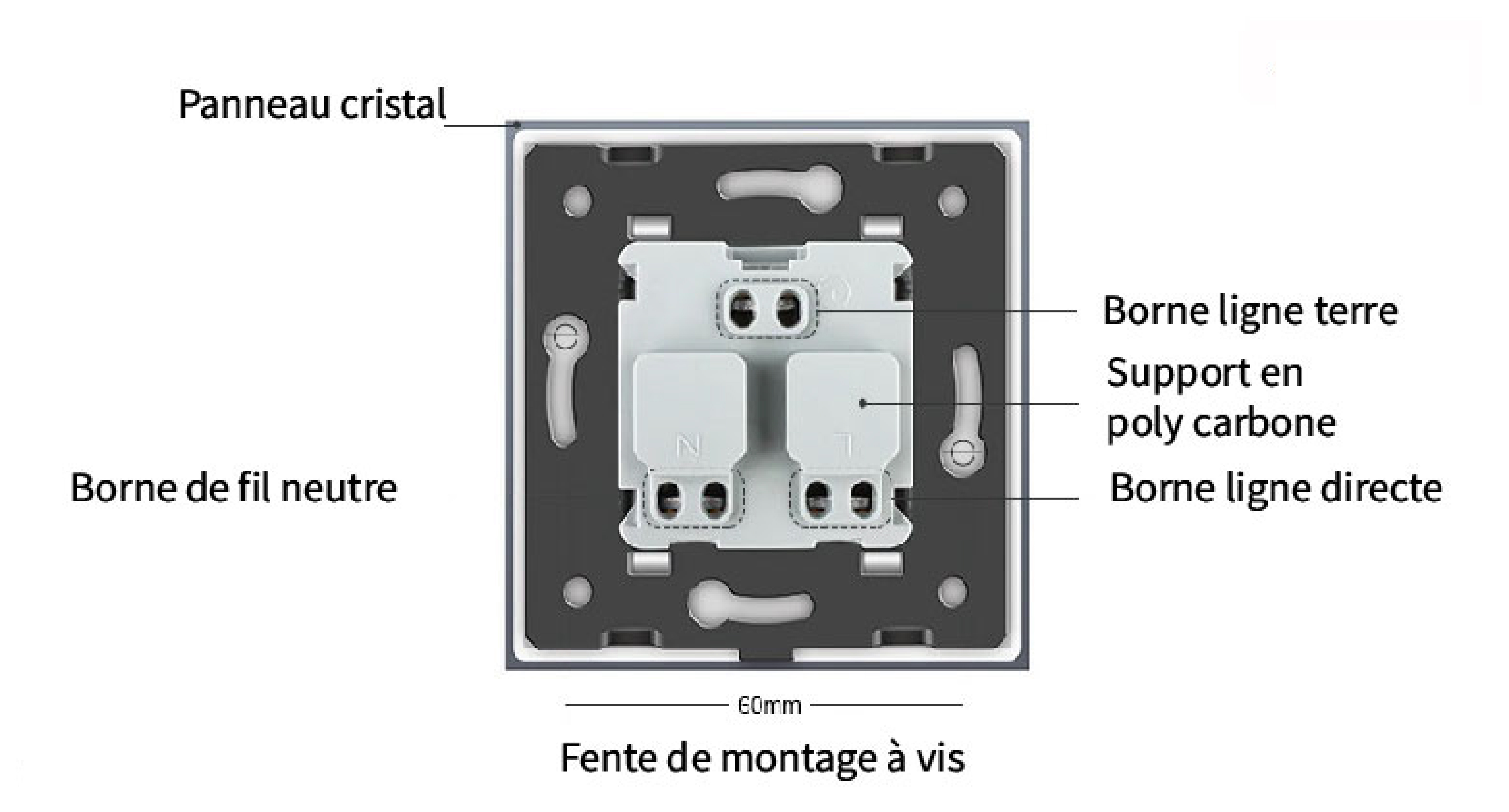 Prise de courant résistante à l'eau standard FR 16A - Livolo France